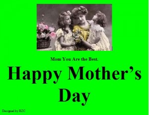 Best Mother's Day Quotes: Happy Mother's Day, a Mother with her two little daughters - Sayings & quotes about Mother's Day