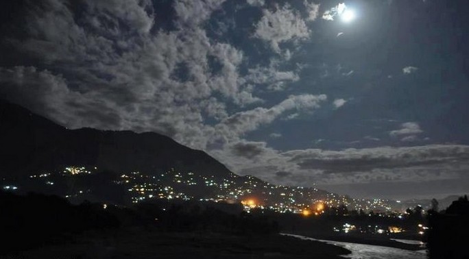 Azad Kashmir Pictures: Muzaffarabad City at night - Photos of Azad Kashmir - AJK Pics
