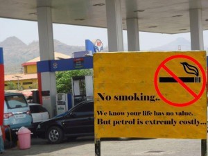 Effective Anti smoking  posters campaign/slogans. Anti tobacco Commercial (Ad.) No Smoking---Petrol is expensive