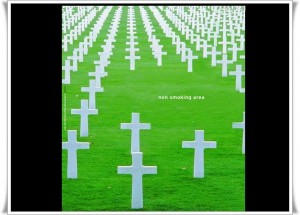 Anti Smoking Slogans - A Grave Yard is a Non smoking area - Quit Smoking