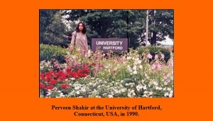 Perveen Shakir Pictures: Perveen Shakir as a Fullbright Scholar at the University of Hartford, Connecticut, USA in 1990 - Photos, Images of Perveen Shakir