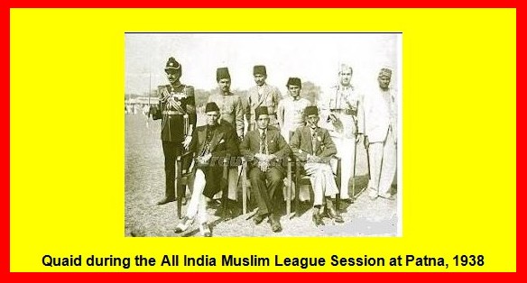 Photos of Quaid-e-Azam Muhammad Ali Jinnah - Quaid during the All Inndia Muslim League Session at Patna, 1938 - Pics, Photos of Jinnah Pics, Photos of Quaid-e-Azam Muhammad Ali Jinnah: Quaid during the All India Muslim League Session at Patna, 1938 - Photos of Jinnah