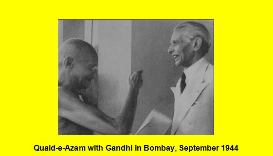 Photos of Quaid-e-Azam Muhammad Ali Jinnah - Quaid with Gandhi in Bombay, September 1944 - Pics, Photos of Jinnah Pics, Photos of Quaid-e-Azam Muhammad Ali Jinnah: Quaid with Gandhi in Bombay, September 1944 - Photos of Jinnah