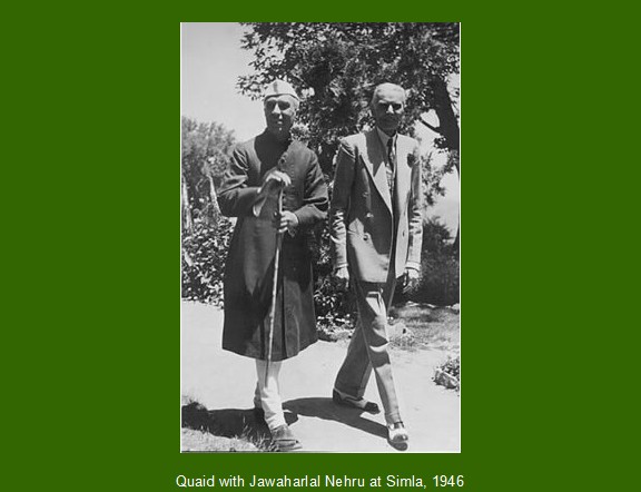 Photos of Quaid-e-Azam Muhammad Ali Jinnah - Quaid with Jawaharlal Nehru at Simla, 1946 - Pics, Photos of Quaid-e-Azam Photos of Quaid-e-Azam Muhammad Ali Jinnah: Quaid-e-Azam with Jawaharlal Nehru at Simla, 1946 - Photos, Pics of Jinnah