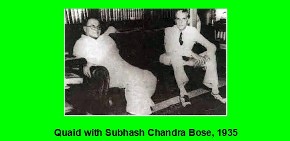 Photos of Quaid-e-Azam Muhammad Ali Jinnah - Quaid with Subhash Chandra Bose, 1935 - Pics, Photos of Jinnah Pics, Photos of Quaid-e-Azam Muhammad Ali Jinnah: Quaid with Subhash Chandra Bose, 1935 - Photos of Jinnah