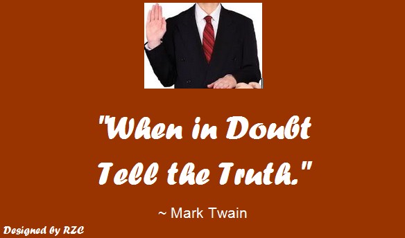 Quotes by Mark Twain - When in doubt tell the truth - Best inspirational quotes of Mark Twain Quotes of Mark Twain: "When in doubt tell the truth" - Best Inspirational Quotes by Mark Twain