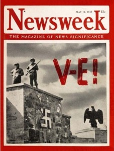 Rare Magazines - Rare Edition of Newsweek, May 14, 1945, V-E, Victory in Europe - Old and rare magazines