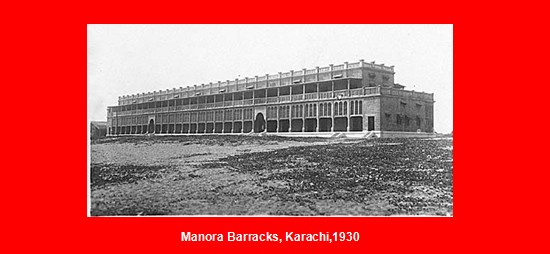 Rare Old Photos of Karachi - Manora Barracks, Karachi,1930 - Old and rare Pictures of Karachi Rare Pictures of Karachi: Manora Barracks, Karachi,1930 - Old and rare Photos, Images of Karachi