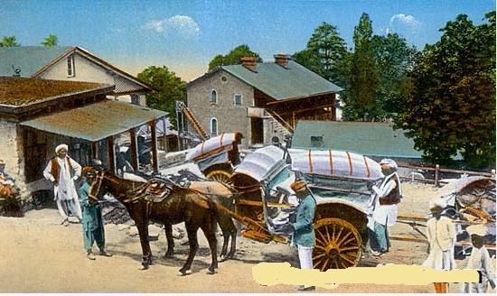 Rare Old Photos of Murree - Tonga Stand, Murree, 1910 - Old Rare Pictures of Murree Old Pics Murree: Tonga Stand, Murree, 1910 - Rare Old Photos of Murree