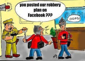 Robbery plan on facebook