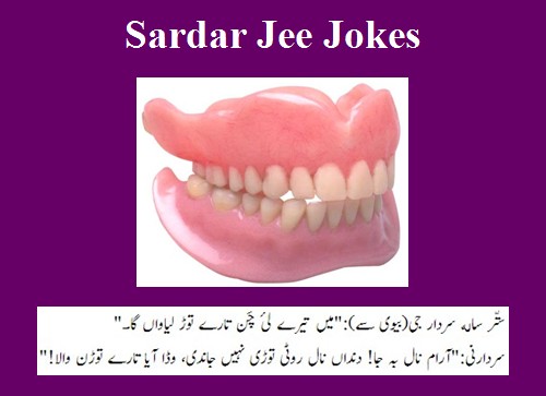 Sikh Jokes - 70 years old Sardar (to wife) "Mein teray lei chan taray tore sakna waan". Wife,"Dandaan naal roti tay tore nahi sakda" - Best Sardar Jee Jokes