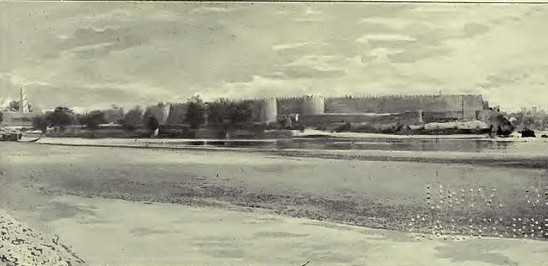 Sukkur old Photos - A Rare Photo of Bukkur Fort near Sukkur, 1847 - Old rare Pictures of Sukkur Sukkur Rare Pictures: A very rare picture of Bukkur Fort near Sukkur, 1847 - Old Photos of Sukkur