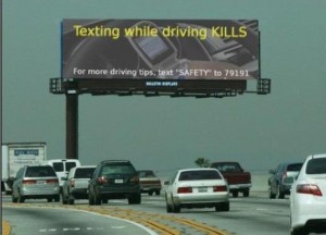 Texting while driving kills