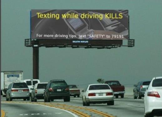 Texting while driving kills