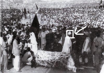 Funeral of Quaid led by Mufti Shabbir Ahmed Usmani