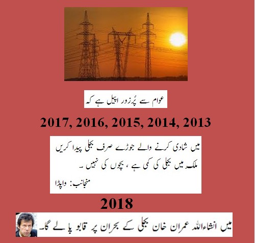 WAPDA Jokes in Pakistan - WAPDA appeals to married couples - Load shedding and Electricity Jokes Load shedding and Bijli Jokes - WAPDA appeals to married couples - Funny WAPDA jokes