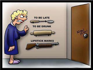 Funny Pictures : A wife's weapons for drunk husband - Funny Photos, Images