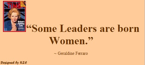 Best Women English Quotes: Quotes of Geraldine Ferraro, "Some leaders are born women" - Famous Women Quotes - Best sayings about Women