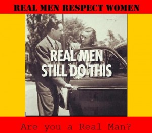 Best Women English Quotes: "Real Men respect Women; They still do this", a gentleman is opening car door for a lady - Best sayings about Women