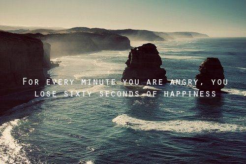 You lose 60 second of happiness