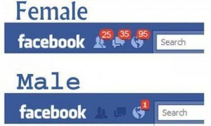 facebook...Female Vs Male